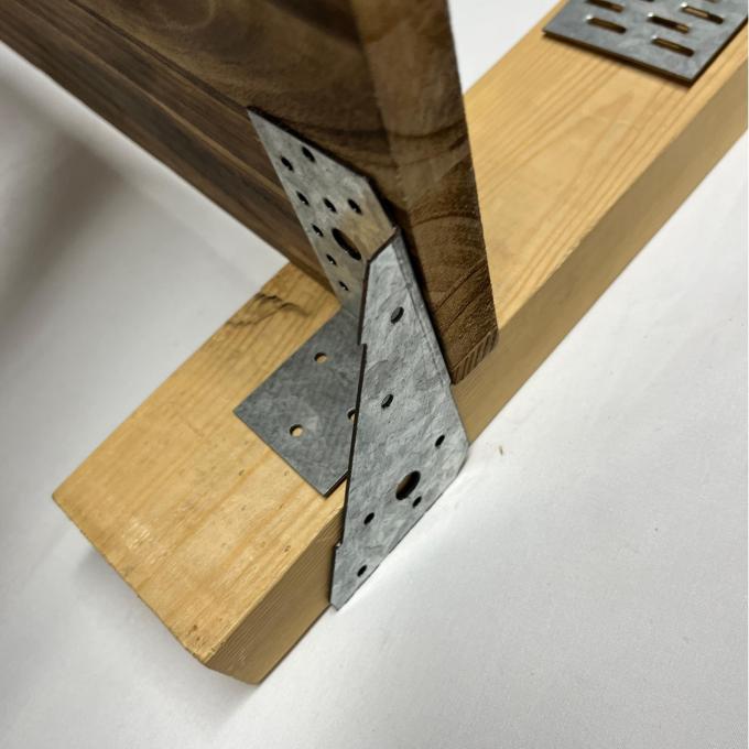 Triple agarre derecha izquierda para muchas juntas de madera fijas de clavos, incluidas las tramas de techo a la placa de pared 2