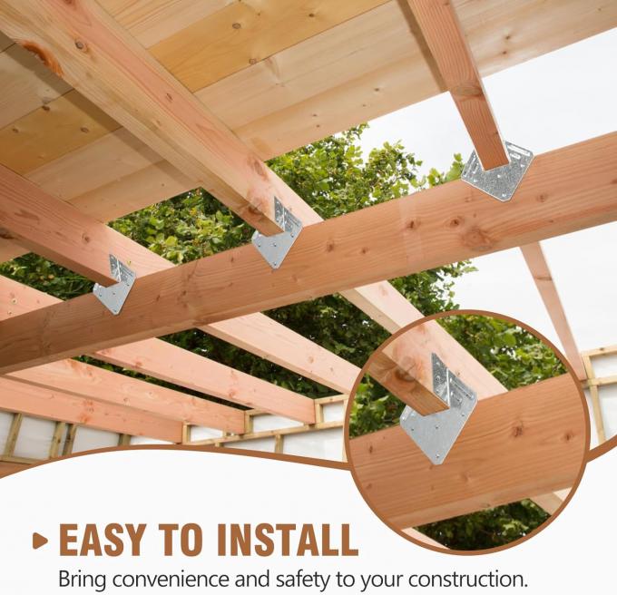 Cintas de huracán para vigas de vigas galvanizadas de gran peso 4