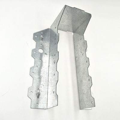 2x8 colgantes de vigas decorativas de acero galvanizado con agujeros perforados previamente