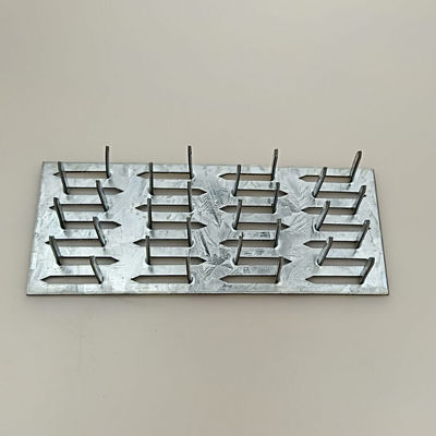 quality Placa de truss de punta de reparación plana de acero galvanizado de 1 mm de espesor Dentes de uñas Altura 8 mm factory