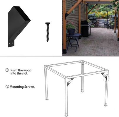 Soportes para pérgola 6x6 reales 5.6