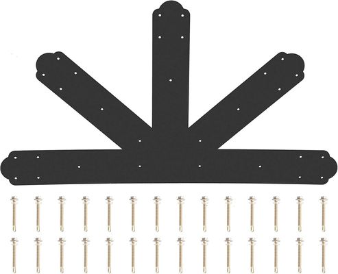 quality Las placas de conexión de las armaduras de acero recubiertas en polvo negro 4 mm para vigas de madera factory