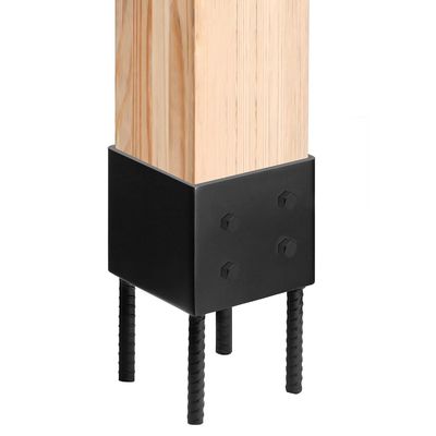 4x4 Punto de base de base de apoyo de la tierra de uso de espigas para cubierta de hormigón