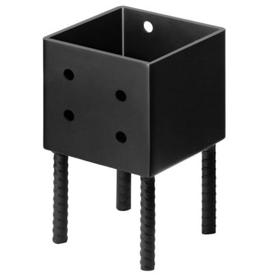 Soporte de base de poste de metal, anclajes de poste, púa de tierra