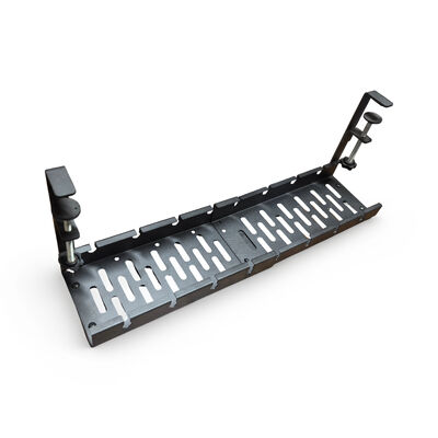 No hay perforación debajo del escritorio organizador de cable de escritorio extensible con pinza para oficina en el hogar