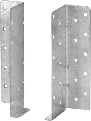 Colgador de viga dividido con brida oculta para madera de 2